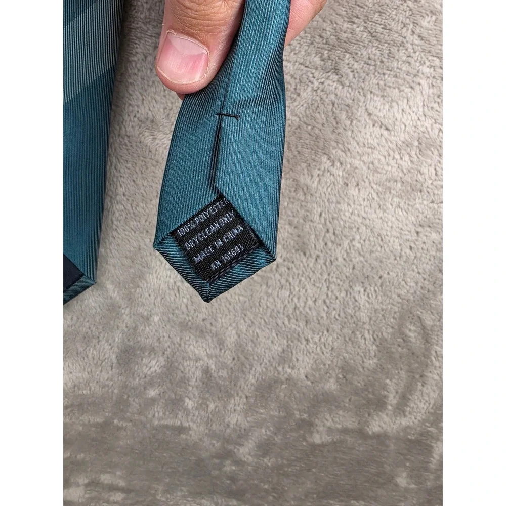 Philadelphia Eagles Necktie Mens OS Teal Plaid Logo Polyester Neck Tie NFL